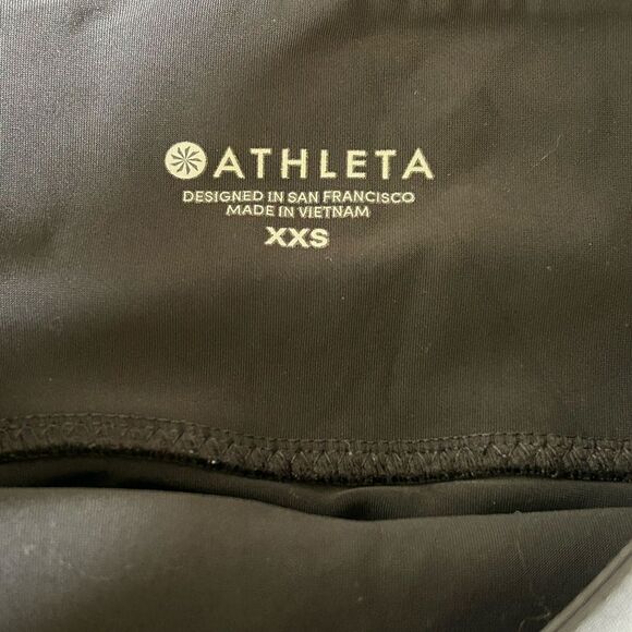 Athleta Women's Stellar Crop Pant Size XXS black—(B14) - Picture 4 of 6